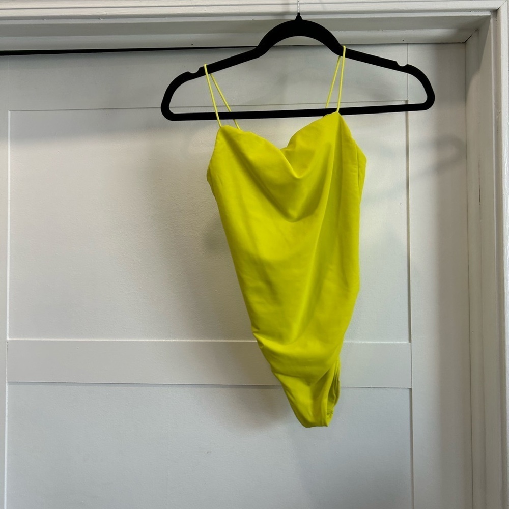 Good American neon Yellow Bodysuit